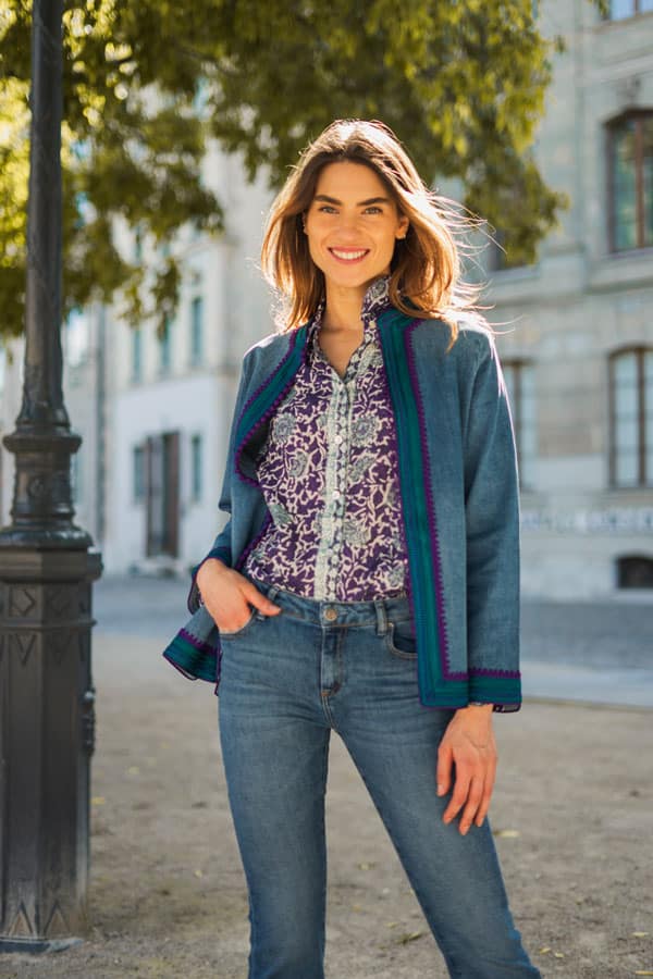 The Marrakesh Denim Jacket by Marina Anouilh