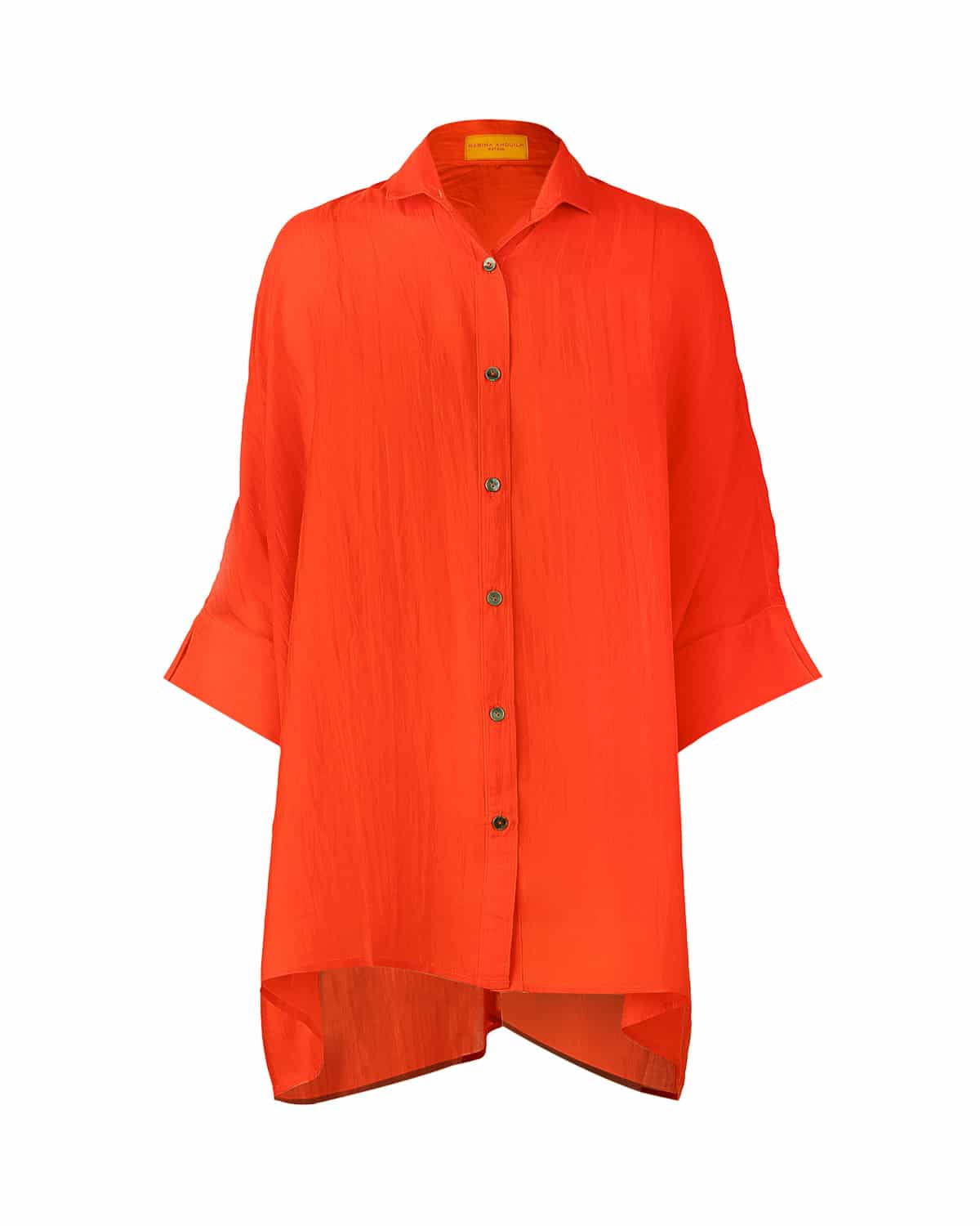 RENE GABY SILK SHIRT CORAL