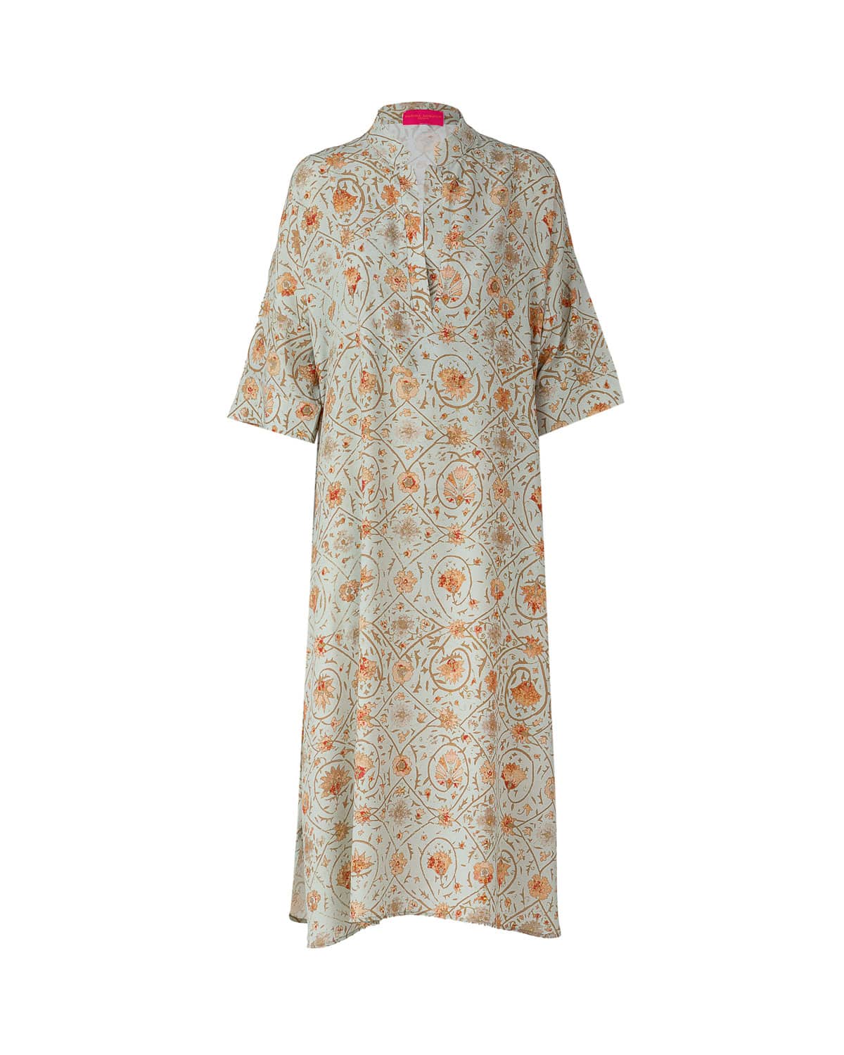 LAURA TREE OF LIFE KAFTAN CELADON