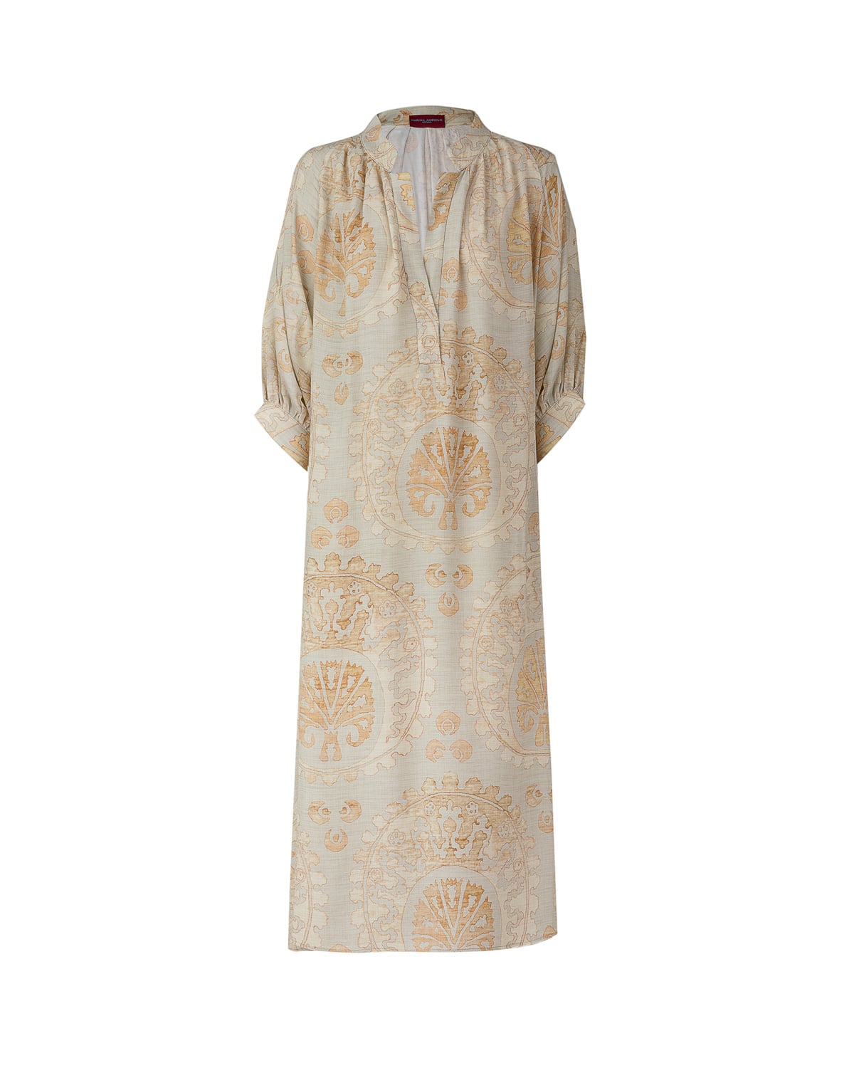 LAURA OTTOMAN KAFTAN PALE GREEN OCRA