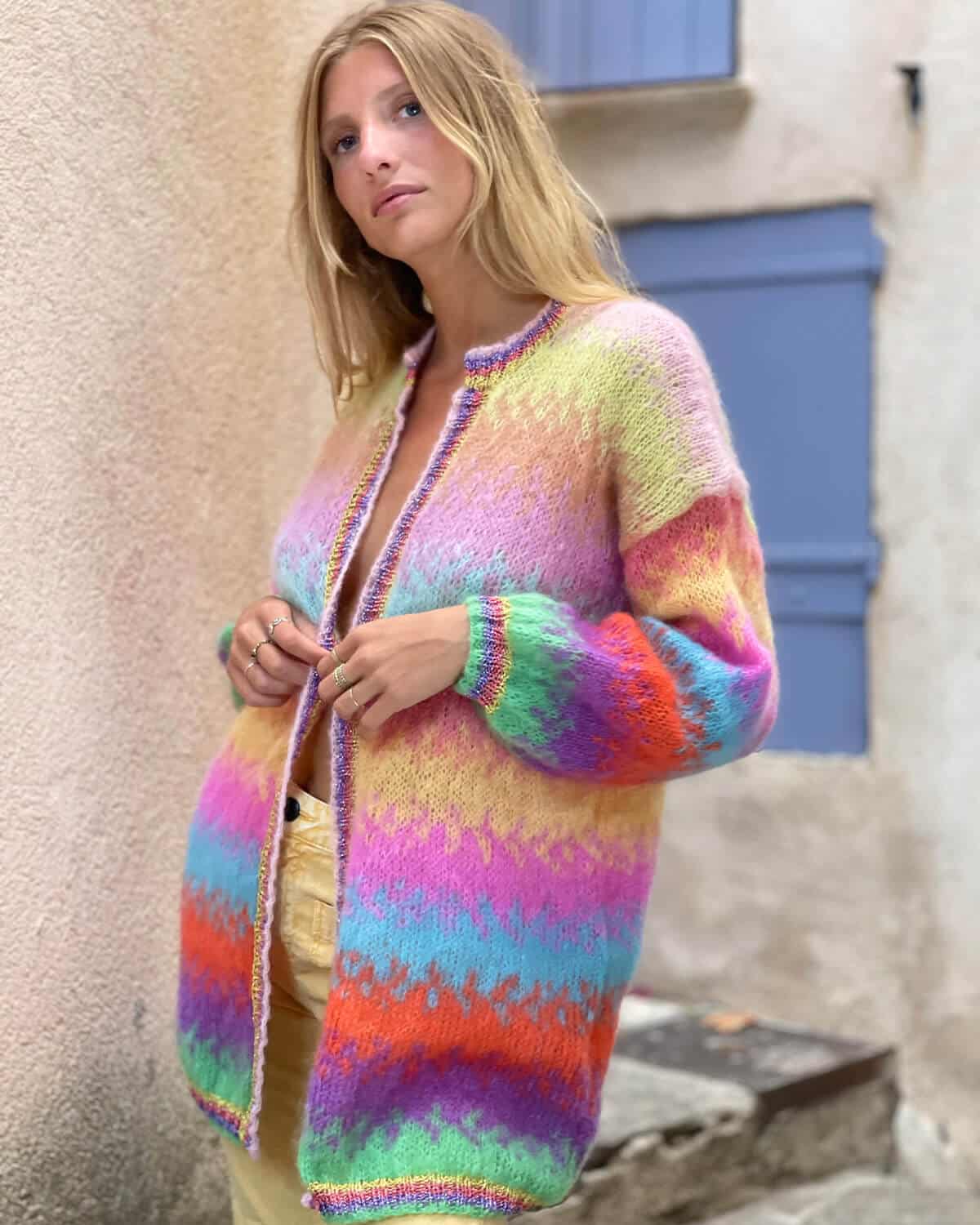 MULTICOLOR TIE&DYE LONG JACKET