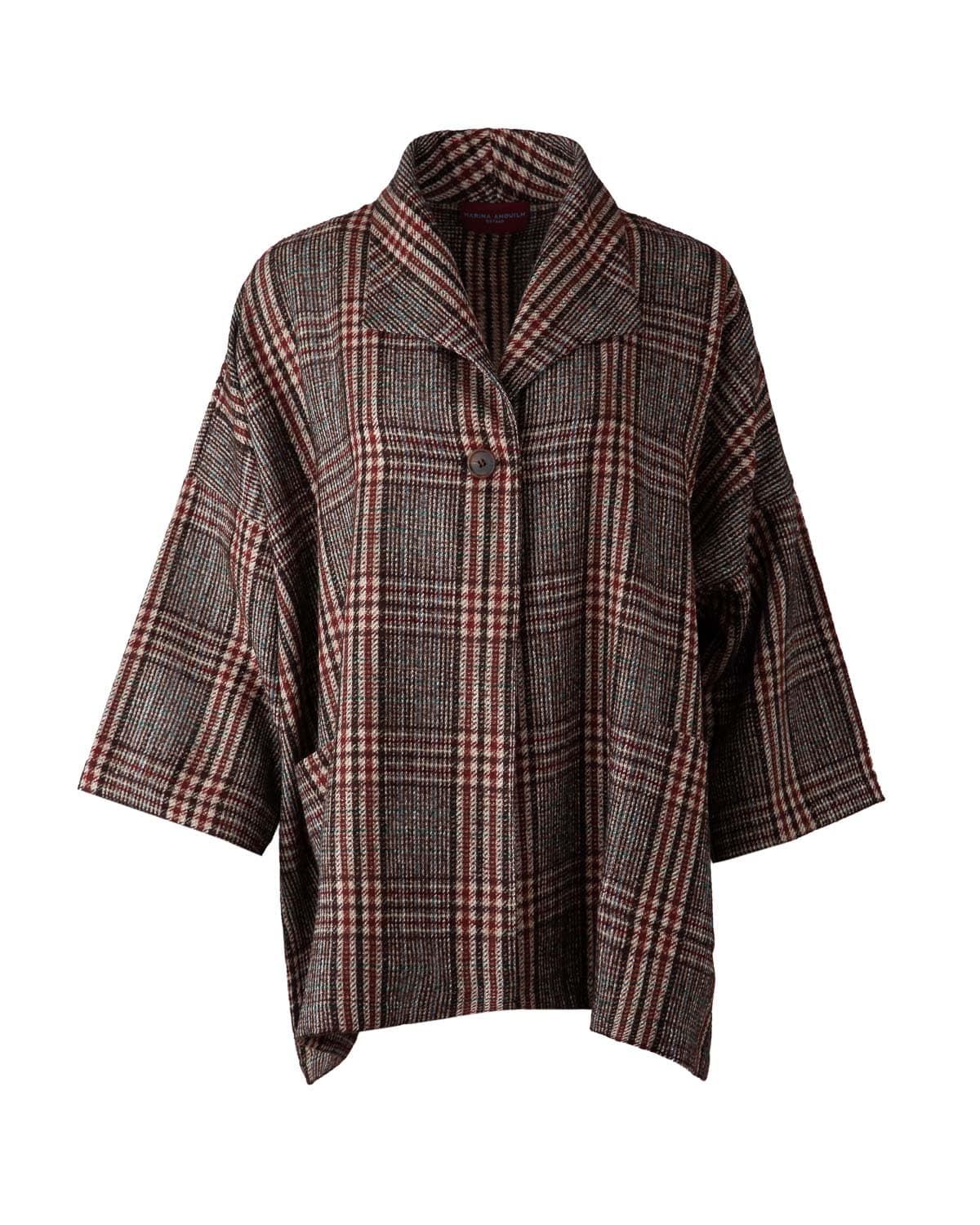 GSTAAD TARTAN ALPACA VESTE